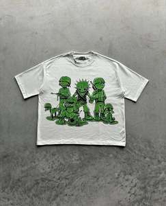 Custom Unisex Oversized Short Sleeve T <b>Shirt</b> <b>Cartoon</b> Character Graphic Print Premium Cotton Streetwear Casual T-<b>shirts</b> - Product Image 1