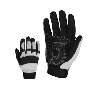 Gants de mécanicien en cuir synthétique Vantrex Industries avec logo personnalisé, poignets et paumes rembourrés flexibles, compatibles avec les écrans tactiles - Product Image 6