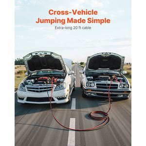 Cavi di avviamento per auto da 20 piedi, calibro 4, per impieghi gravosi, per avviamento di emergenza di batterie deboli o scariche, strumenti per batterie auto - Product Image 4