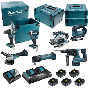 Kit Combinado de Herramientas Eléctricas Inalámbricas de 18V con 7 Herramientas y Batería de Iones de Litio - Product Image 2