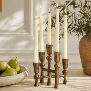Cast Aluminium Metal <b>Candle</b> <b>Holder</b> Decorative Taper <b>Candle</b> Stand Vintage <b>Tall</b> Candlesticks Centerpieces Decors - Product Image 5