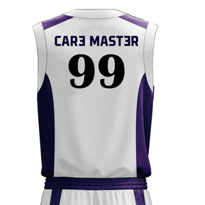 ชุดบาสเก็ตบอลพิมพ์ลายแบบซับลิเมชั่นคุณภาพสูง โพลีเอสเตอร์ 100% ไซส์ใหญ่ พร้อมคุณสมบัติระบายอากาศและให้ความอบอุ่น  รับสกรีนโลโก้ตามต้องการ - Product Image 5