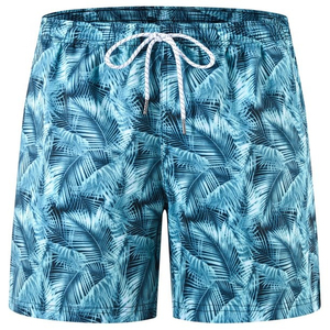 New <b>Men</b> Quick Dry Breathable Canvas Swim <b>Trunks</b> Elastic Waist Mid Waist Sexy Surf Swimwear Swimming Shorts - Product Image 1