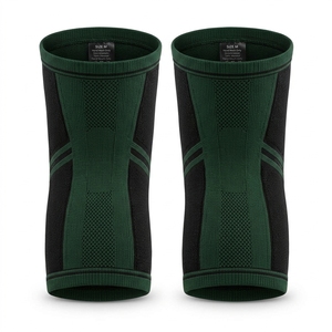 Genouillères en tissu élastique, protection durable des genoux, ajustement compressif confortable, construction anti-humidité - Product Image 6