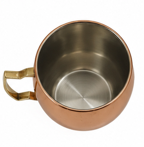Copper Moscow Mule Mug Pure Copper Cocktail Mug Stainless Steel Lined Copper Mug Handmade Copper Drink Mug Vintage Copper <b>Beer</b> - Product Image 2