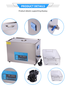 Nettoyeur à ultrasons 40kHz <span class=keywords><strong>6L</strong></span>-30L Minuterie numérique industrielle chauffante pour pièces métalliques Outils électriques 110V Nouveau - Product Image 2