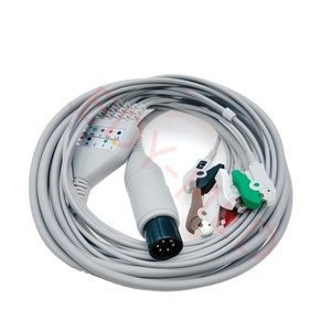 Generale/AAMI 6pin cavo ECG con 5 LEADWIRES AHA per Edan & Mindray - Product Image 1