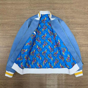 Custom High Quality Leather Sleeves flat Chenille Patch Embroidery Letterman Bomber Wool Blend Varsity <b>Jacket</b> for men - Product Image 1
