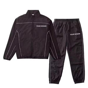 New Stylish Men's <b>Warm</b> Winter <b>Waterproof</b> Eco-Friendly Sporty Satin Streetwear Windbreaker Jacket Set Quick Dry Wholesale - Product Image 5