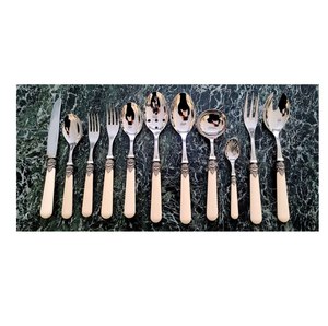 <b>Bone</b> <b>Handle</b> Stainless Steel Cutlery Set Luxury Spoon Fork <b>Knife</b> Flatware Silverware Set Eco-friendly Party Dining - Product Image 6