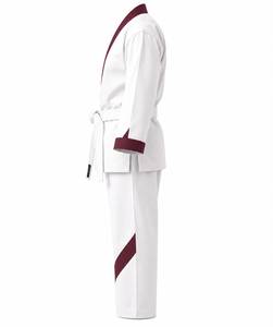 Uniforme de Judo Blanco para Bebés y Niños Pequeños, 100% Algodón, Duradero, Transpirable, Corte Regular, 240g, Ropa de Artes Marciales, Ribete Marrón, Cinturón Blanco - Product Image 3