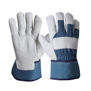 Gants de travail en cuir de vachette grainé résistant à la chaleur de qualité supérieure, doux et confortables, gants de jardinage, design de logo personnalisé - Product Image 1