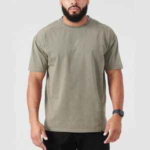 เสื้อยืดผู้ชาย ระบายอากาศดี สวมใส่สบาย ไม่ยับ รับผลิตตามแบบ OEM ผ้าฝ้าย 100% น้ำหนักเบา ทรงโอเวอร์ไซส์ สไตล์วินเทจ แขนสั้น - Product Image 3