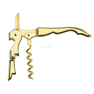 Nouveau tire-bouchon de serveur moderne en métal haut de gamme Henry pour la restauration avec poignée style oiseau Or/Cuivre/Noir - Product Image 6