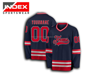 Maillot de hockey sur glace imprimé, coupe ajustée, durable, avec des designs personnalisés, 100% polyester, fabriqué au Pakistan - Product Image 1