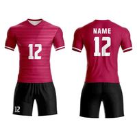 Pakaian Olahraga Sepak Bola Pria Lengan Setengah 100% Poliester Harga Grosir Seragam dan Jersey Sepak Bola