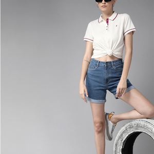 Servicio OEM, Camiseta de Alta Calidad para Mujer, Transpirable, de Secado Rápido, Ropa Deportiva de Verano, Jersey de Golf de Manga Corta, Poliéster/Algodón, MOQ Bajo - Product Image 3