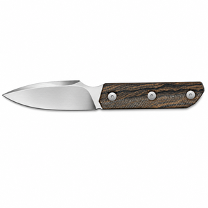 Cuchillos de caza hechos a mano con hoja fija, mango de madera marrón texturizado, hoja de acero afilada, cuchillos para acampar al aire libre y senderismo. - Product Image 1