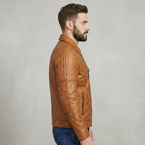 Veste en cuir pour homme de qualité supérieure, vêtements de moto, veste en cuir pour homme conçue avec du cuir durable et des coutures renforcées - Product Image 4