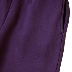 Pantalon de survêtement épais en coton avec logo brodé pour homme, style vintage délavé, orné de strass, coupe évasée, service OEM - Product Image 5
