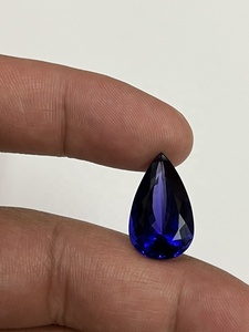 Tanzanita Natural Color Azul Real de Alta Calidad, Forma de Pera, Certificada por IGI, Tratada con Calor, 12.96 Quilates, Piedra Preciosa, Sadiya International - Product Image 3