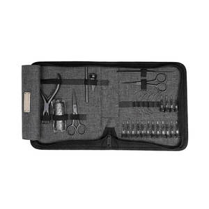Kit d'outils élégants pour extensions capillaires avec perles, pinces, outils de séparation, pinces de pose pour extensions de cheveux naturels en acier inoxydable - Product Image 1