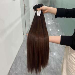 Paquetes de cabello humano vietnamita virgen 5x5 con cierre a juego, cutícula alineada, venta al por mayor - Product Image 1