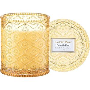 Vela Aromática LA Jolie Muse Otoño, Aroma a Chai de Calabaza, Velas de Soya Natural para Otoño - Product Image 1