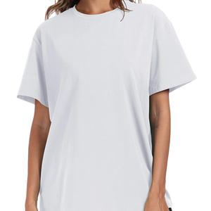 Camiseta Casual Oversize para Mujer, 100% Algodón Grueso y Transpirable, Tallas Grandes para un Ajuste Cómodo, Calidad Económica con OEM - Product Image 6