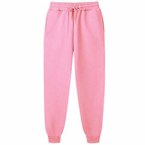 Pantalones Deportivos Casuales de Algodón para Hombre, Tejido de Punto, Color Sólido, Corte Regular, Transpirables, con Diseño de Logotipo Frontal - Product Image 5
