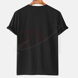 Camiseta de Manga Corta Negra para Hombre, Diseño Único, Cuello Redondo, Estampado Floral, Informal, de Algodón, Corte Regular, Transpirable - Product Image 2