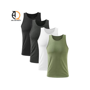 Camiseta sin mangas de algodón 100% con cuello redondo y bajo curvo, estilo oversize, personalizada para hombre, tallas grandes - Product Image 3