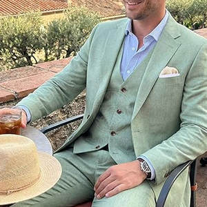 Costume de mariage pour homme de style moderne, veste et pantalon sur mesure avec doublure douce pour les occasions de mariage - Product Image 3