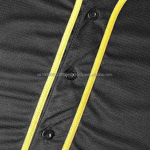 Men's and Women's Hip Hop Sports Blank Baseball Jersey Short Sleeve Plain Jersey <b>Shirt</b> for Baseball & Softball Wear - Product Image 6