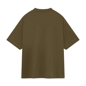 เสื้อยืดบ็อกซี่พรีเมี่ยมสำหรับผู้ชายเสื้อแขนสั้นผ้าฝ้าย100% สั่งแบบใหม่ - Product Image 4