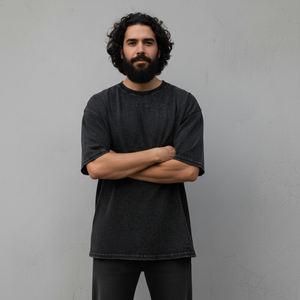 Camisetas Extra Grandes para Hombre, Modernas, con Logotipo Impreso en DTF Personalizado, Cuello Redondo, Manga Corta, Diseño con Letras, Ecológicas, Tallas Grandes - Product Image 3