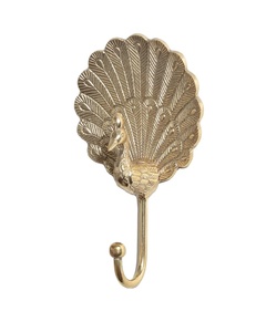 Best Seller Golden Peacock Wall <b>Hook</b> Decorative Metal Coat <b>Hook</b> Luxury Home Decor Wall Mounted Hanger Vintage Style - Product Image 1