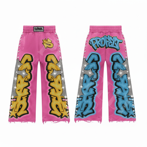 Pantalon de survêtement tendance en coton et polyester, coupe droite, style streetwear, décontracté et confortable, prix de gros abordable - Product Image 3