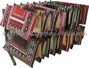 Couverture de selle western de haute qualité 34X36 100% laine de Nouvelle-Zélande personnalisée pour l'équitation Couverture de selle et coussinets - Product Image 2