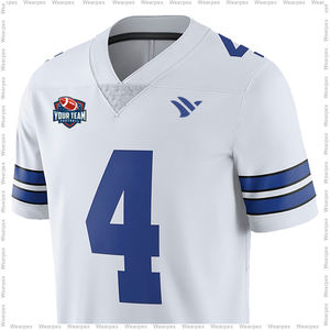 Maillots de football américain personnalisés en gros, 100% polyester, respirants, séchage rapide, noms d'équipe personnalisés - Product Image 4