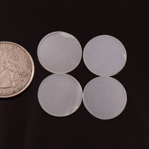 Lote al por mayor de piedras preciosas sueltas calibradas de piedra lunar blanca natural de 12x12 mm, forma de moneda, disco plano, para fabricación de joyas, calidad AAA - Product Image 1