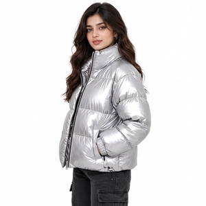 Elegant <b>padded</b> <b>coats</b> for cold <b>winter</b> days <b>Women</b> puffer jackets combine cozy insulation with a fashionable look <b>Women</b> puffer - Product Image 6