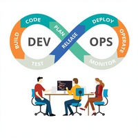 Advanced DevOps Software Development Platform Automated CI/CD Cloud Deployment MAC OS Scalable Application Management Stock