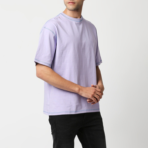 T-shirt personnalisé pour homme en polyester/coton, imprimé DTG, coupe ajustée, respirant, séchage rapide, fitness, décontracté, taille plus, blanc - Product Image 5