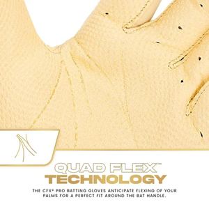 Gants de frappe de baseball de qualité supérieure, en cuir souple et durable, avec fermeture auto-agrippante, pour un swing puissant. - Product Image 3