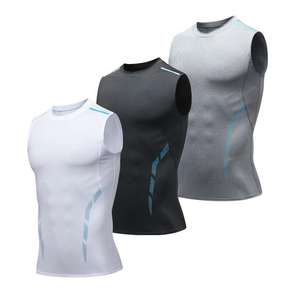 Men's Sports Fitness Summer Sleeveless Vest Tight-fitting Basketball Jersey Running Quick-drying Tank Top - Product Image 1