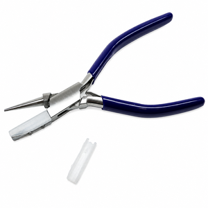 Pince à bec plat en nylon et à bec rond en acier, outil de façonnage de bijoux sans rayures ZetomedPro - Product Image 1