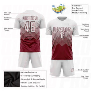 เสื้อฟุตบอลแบบกำหนดเอง เสื้อกีฬาและกางเกงขาสั้นแบบสั่งทำพิเศษ พิมพ์ลายออกแบบ ชุดทีมสำหรับผู้ชาย ผู้หญิง เด็กชาย เด็กหญิง ระบายอากาศได้ดี - Product Image 4