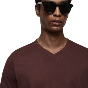 Camiseta Lisa de Cuello Redondo 100% Algodón de Alta Calidad para Hombre, Personalizable con Logotipo, Venta al por Mayor, Camiseta Personalizada con Tu Logotipo - Product Image 4