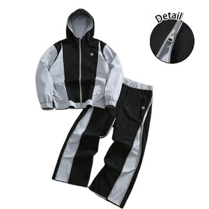 OEM Custom Logo Nylon Windbreaker Tracksuit Set for <b>Men</b> Streetwear Lightweight Outdoor <b>jacket</b> for <b>men</b> Wholesale Bulk Supply - Product Image 3
